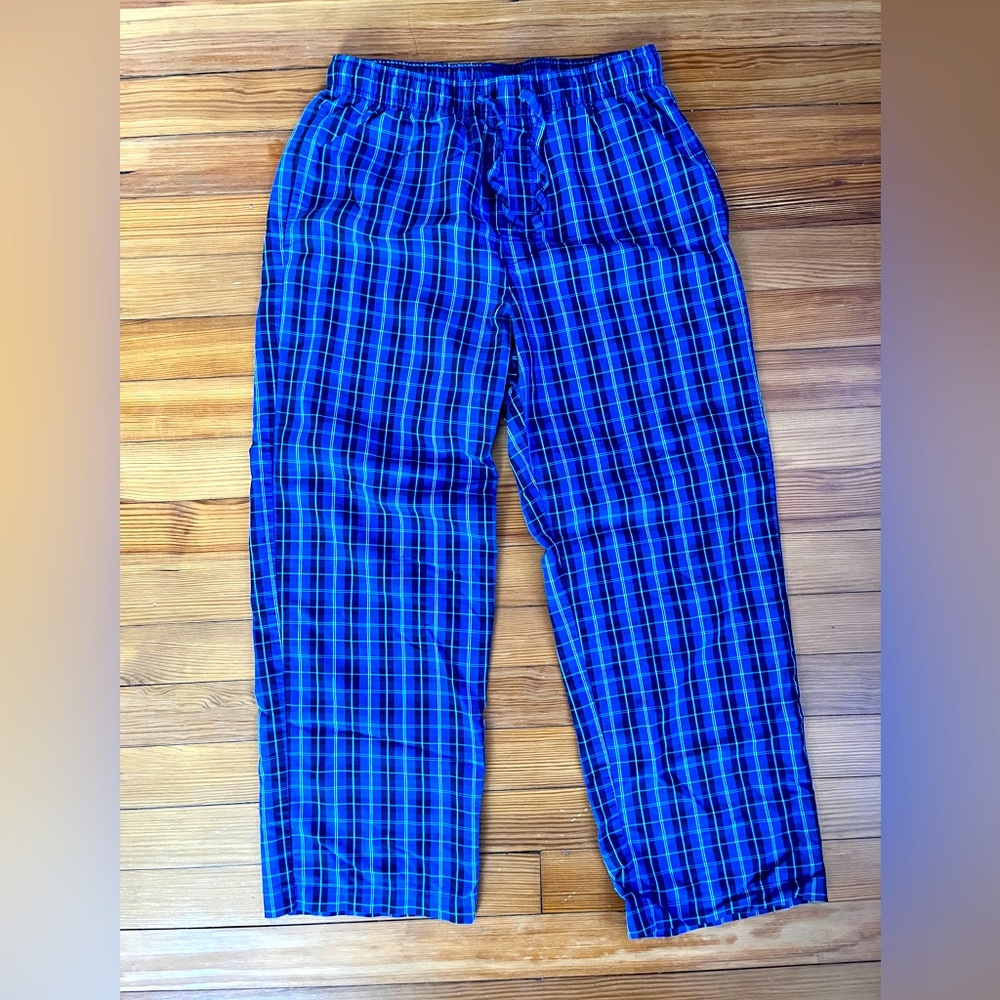 Pajama Pants Small Croft & Barrow Blue Plaid